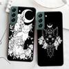 Чехол для телефона «Ведьма и кошка» на заказ для Samsung Galaxy A12 A22 A32 A42 A52 A72 A54 A34 A24 A14 A73 A53 A33 A23 A13 5G F52 F62