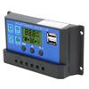 Solar Panel Controller LCD Display Battery Charge Control Dual USB Output 12V24V 30A