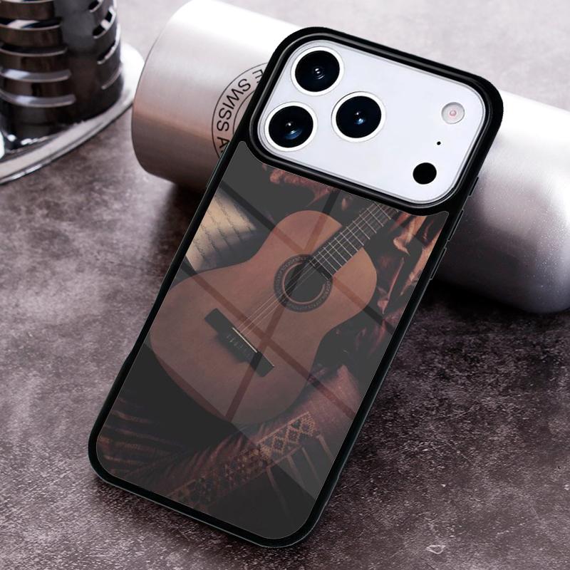 Мягкий чехол для телефона с рисунком музыкальной скрипки и гитары для iPhone 17 16 15 Pro Max Air 14 13 12 11 Plus Ударопрочный чехол Capa Cover