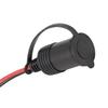 Cigarette Lighter Socket with 100 Cm Cable with 15A Fuse and 8.4 Mm Ring Terminals