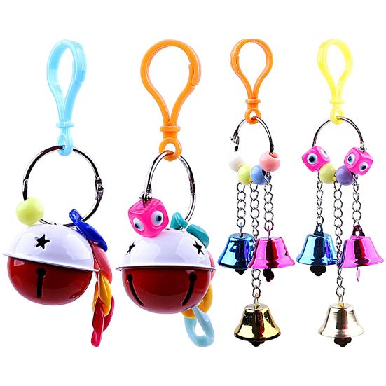 Игрушка-птица, устойчивая к царапинам, устойчивая к укусам, анти-сломанная, не выцветающая, шнурок, шлифовальный рот, хрустящий колокольчик, круглое кольцо, игрушка-попугай для клетки для домашних животных