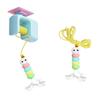 Retractable Cat Teaser Door Hanging Toy Kit Interactive Boredom Buster Self-Entertainment Toys for Kittens