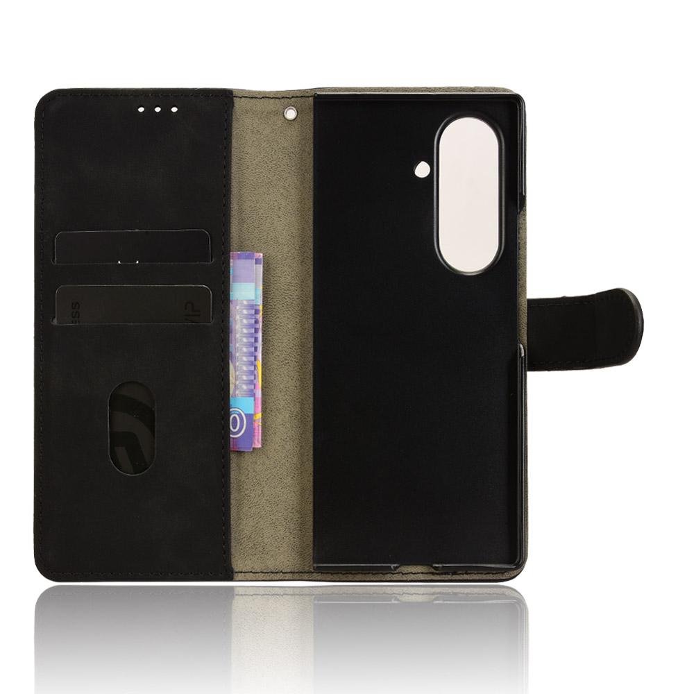 Для Samsung Galaxy Z Fold7 5G Кожаный чехол с эффектом кожи Противоударный Чехол-кошелек Книжка для телефона