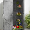 Tool Storage Shed, Wooden, 77 x 54.2 x 179 cm, 0.3 sqm, 3 Shelves, 2 Doors
