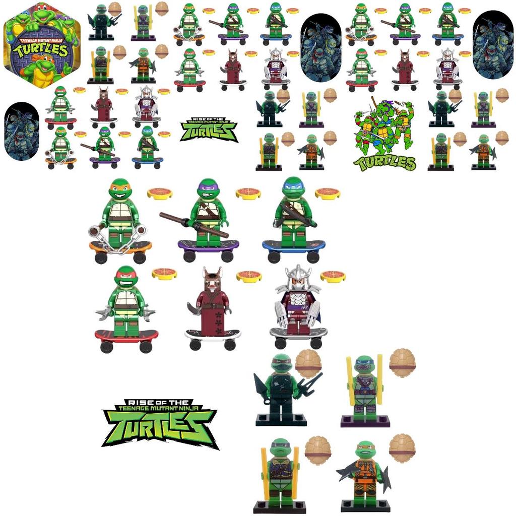 Ksz 723 Черепашки-ниндзя Dafengqi Новинка Миниатюрные строительные блоки Игрушка АБС-пластик Сделай сам Экспортный тип