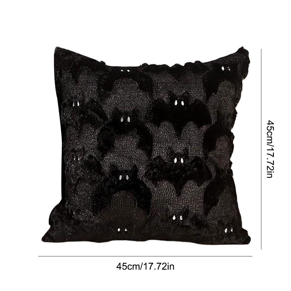 Чехлы на подушки 'Тыква-призрак' 45X45MM Мягкий плюш Искусственный чехол на подушку Декор на Хэллоуин для дивана кушетки кровати гостиной Легко чистить