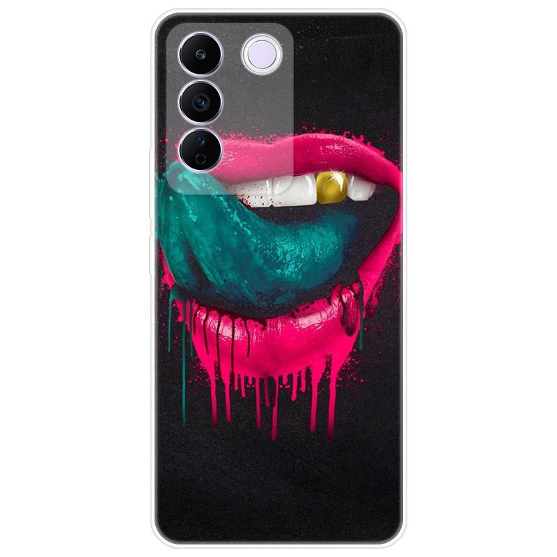 For Vivo V27e V 27e Case Soft Silicone Back Cover Cartoon Phone Case Diversification