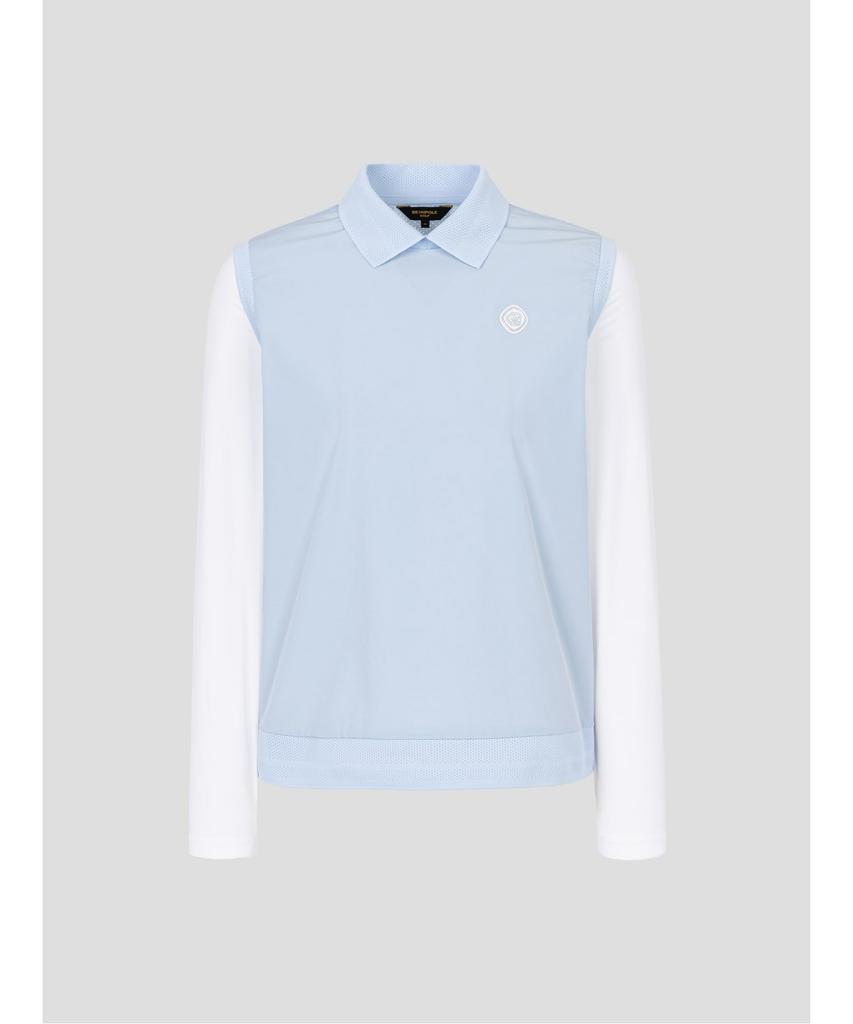 BEANPOLE GOLF [B_Under] Женская перфорированная футболка-поло Mix - Небесно-голубой
