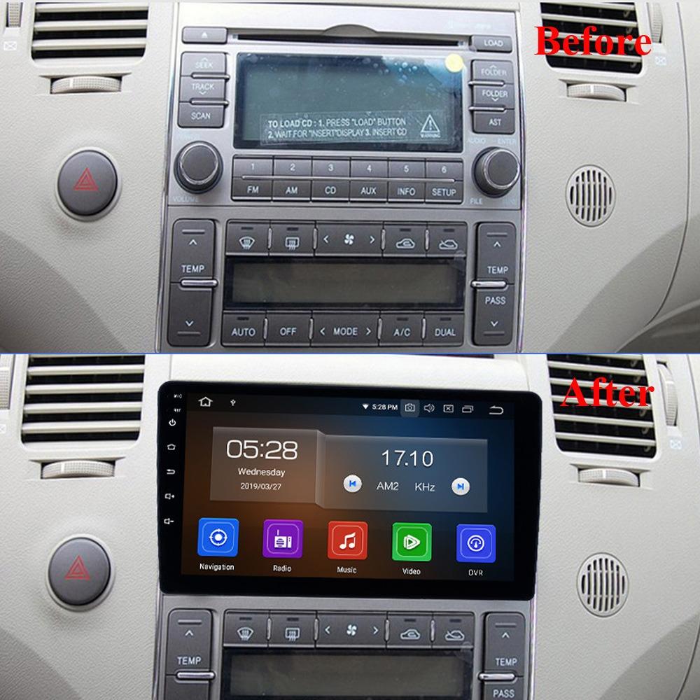 Автомобильное радио для Hyundai Azera 2006-2010, 2 Din, 9 дюймов, Carplay, Android, автомобильный мультимедийный плеер, GPS-навигационная система, головное устройство, стерео