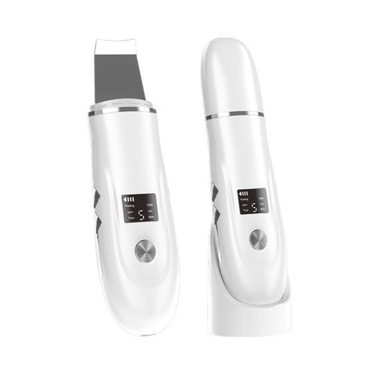 Ультразвуковой пилинг, ручной аппарат для удаления черных точек, глубокая очистка, шпатель для лица, ультразвуковой скруббер для кожи