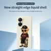 For Xiaomi Redmi Turbo 4 5G/Poco X7 Pro 5G Case Cool Bear Pattern Printing Straight Edge TPU Phone Back Cover