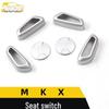 MKX Seat Switch Decorative Patch & Electroplated Adjustment Panel Car Interior Accessory
