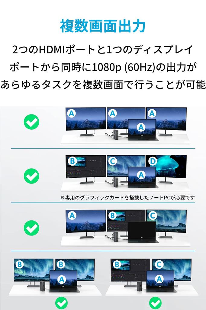 ANKER PowerExpand Dock Docking Station 85W Output 4K Compatible HDMI Port 1Gbps Ethernet Port Audio Jack Port MicroSD SD Card Slot 13-in-1 USB-C 3.5mm