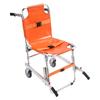 EMS Stair Chair, 350 lbs Load Capacity, Foldable Aluminum Emergency Stair Climbing Wheelchair with 2 Wheels, Portable Stair Lift Chair Ambulance