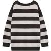 We11done FW25 Striped Casual Rock Heart Long Sleeve Pullover Sweater Unisex sweater WD-KO3-25-659-U-BR
