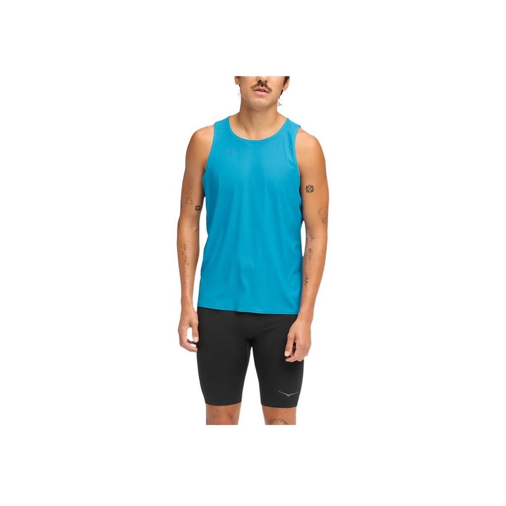 HOKA One One Однотонный мужской жилет-свитер с круглым вырезом tops 1175770-HKB