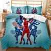 Sports Duvet Cover Set Taekwondo Defense Techniques Sport Practice Bedding Aikido Karate Judo Queen King Polyester Quilt Cover