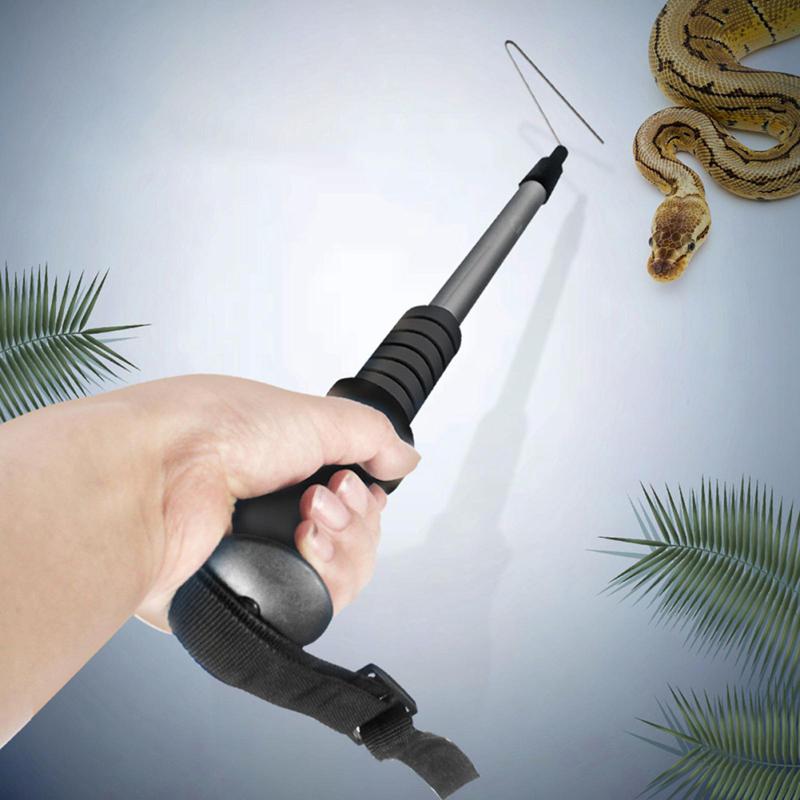 Выдвижной змеиный крючок длиной 70–140 см, удлиненный усиленный крючок для защиты от укусов рептилий, ловушка с палкой