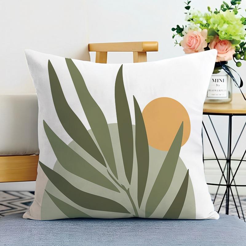 Morandi Simple Printed Decorative Pillowcase Bedroom Living Room Square Cushion Pillow Case