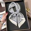 High-quality Luxurious Silk Scarves Headband Scarfs Neck Scarf For Women Chain Silk Scarf Women's Decorative Shawl