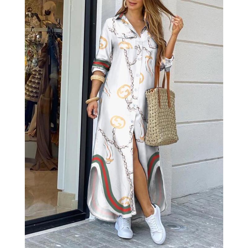 IHUASU Весна Лето Мода Сексуальная Блузка Длинная Юбка Платье Женщины