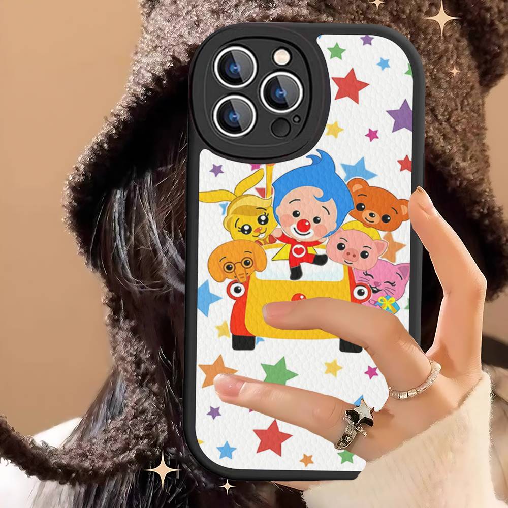 P-Plim P-Plim PU Leather Phone Case For IPhone 16 15 14 13 12 11 Pro Max Plus Back Fundas
