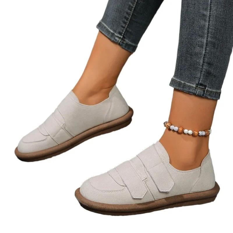 Fashion Women's Shoes 2024 High Quality Basic Women's Flats Fashion Sewing Daily Flats Women Hot Sale Round Toe Light Casual Flat Shoes