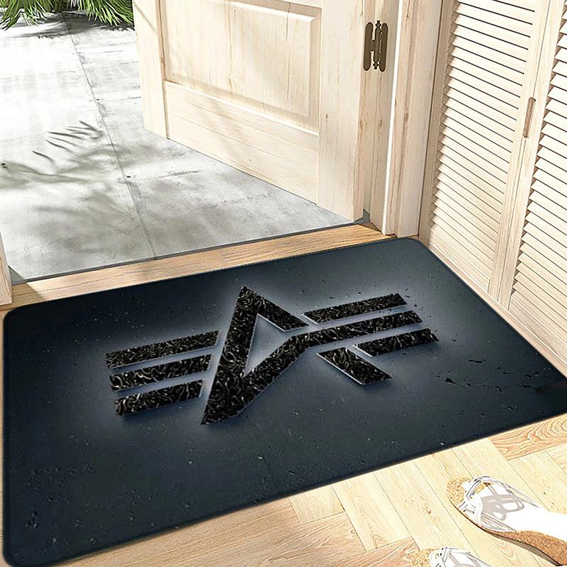 Interior Floor Mats Doormat Non-slip Foot Rug for Entryway Alpha Industries Kitchen Carpet Bedroom Bedside Mats Home Decor