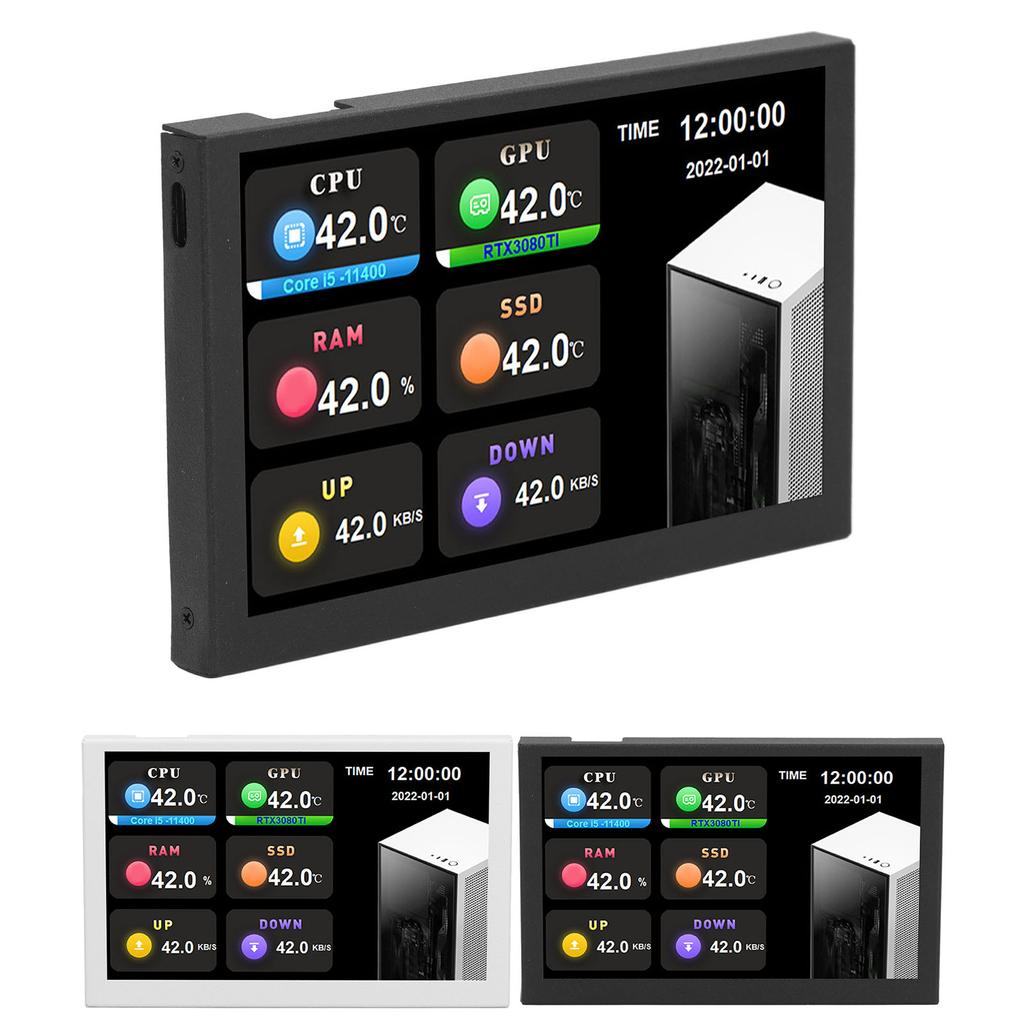  USB-экран дюймов 800x480 Разрешение Тип C Дополнительный экран ПК Данные Монитор для AIDA64