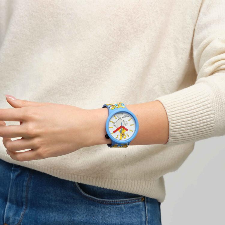 Swatch Мужские белые часы 47 мм SB05Z100 SB05Z100