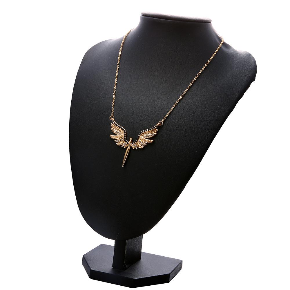 Wish Jewelry, Креативное ожерелье для женщин с крыльями ангела, инкрустированное бриллиантами, Ангел-Хранитель