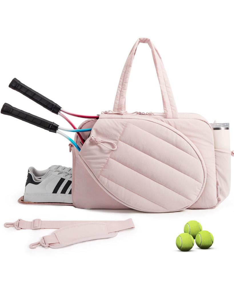 Portable Waterproof Tennis Pickleball Paddle Bag for Outdoor Sports, Adjustable Crossbody Shoulder Strap