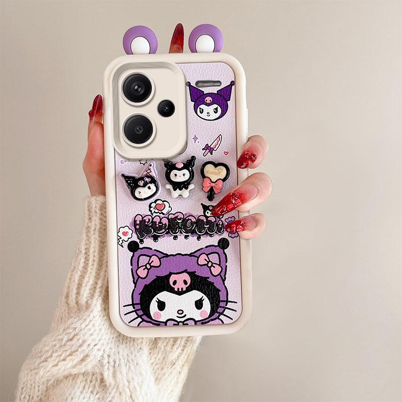 KEYSION Милый чехол с 3D-мультяшным рисунком для Redmi Note 13 Pro+ 5G с браслетом, силиконовый противоударный чехол для телефона Redmi Note 13 Pro+ 5G