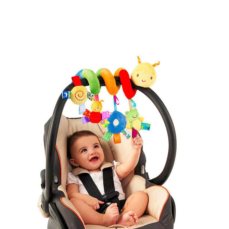 Подвесная плюшевая игрушка-гусеница для детской кроватки: Красочный бортик для детской кроватки и успокаивающая развивающая игрушка для раннего возраста