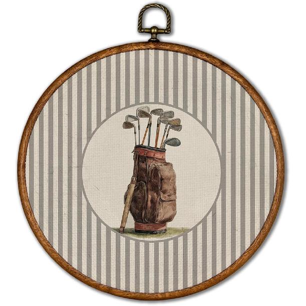 KSDUT Vintage Baseball Wall Art Decor - Retro Sports Trendy Wall Art Canvas Frame Hanging Prints, Nursery Sports Gallery Round Wall Art Decor for