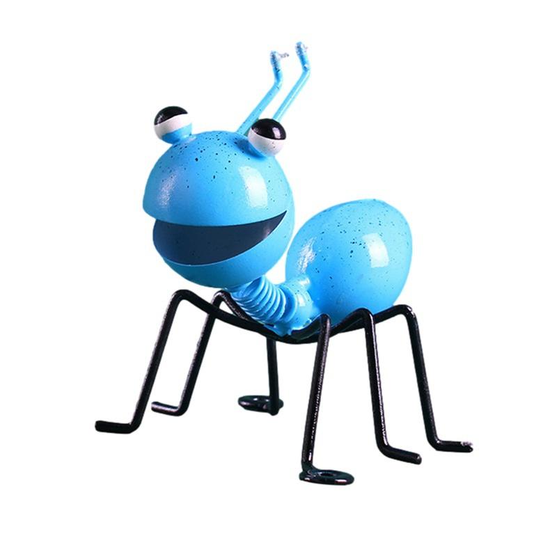 MIT Metal Ant Figurine Insect Statue Outdoor Garden Lawn Yard Decor Home Ornament 10Cm