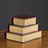 Винтажная деревянная шкатулка в форме книги Декоративные предметы для дома Спальни Шкатулка для украшений Украшения Офиса Рабочего стола Аксессуары для хранения
