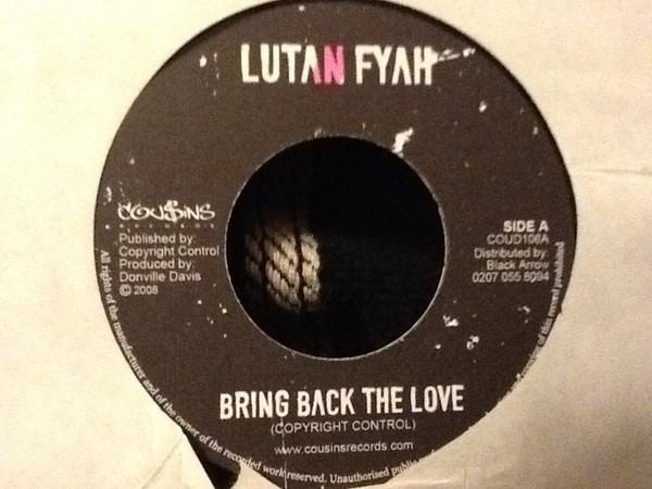 7-дюймовая пластинка LUTAN FYAH JOHN MOUSE Bring Back The Love In New York COUD106 Couins Records 2008 Великобритания Регги Ска Даб Б/у