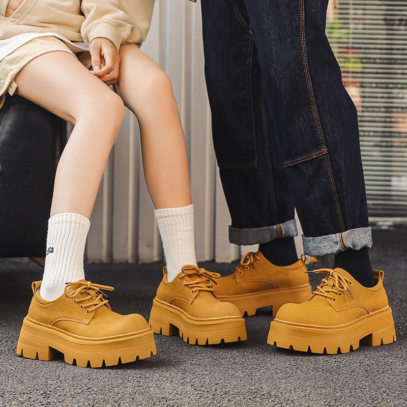 Большие кожаные туфли с большой головой, пара, летние, дышащие, толстая подошва, подчеркивающая достоинства, формальная одежда, ниша, низкие сапоги из ревеня, туфли Дерби 5761-W