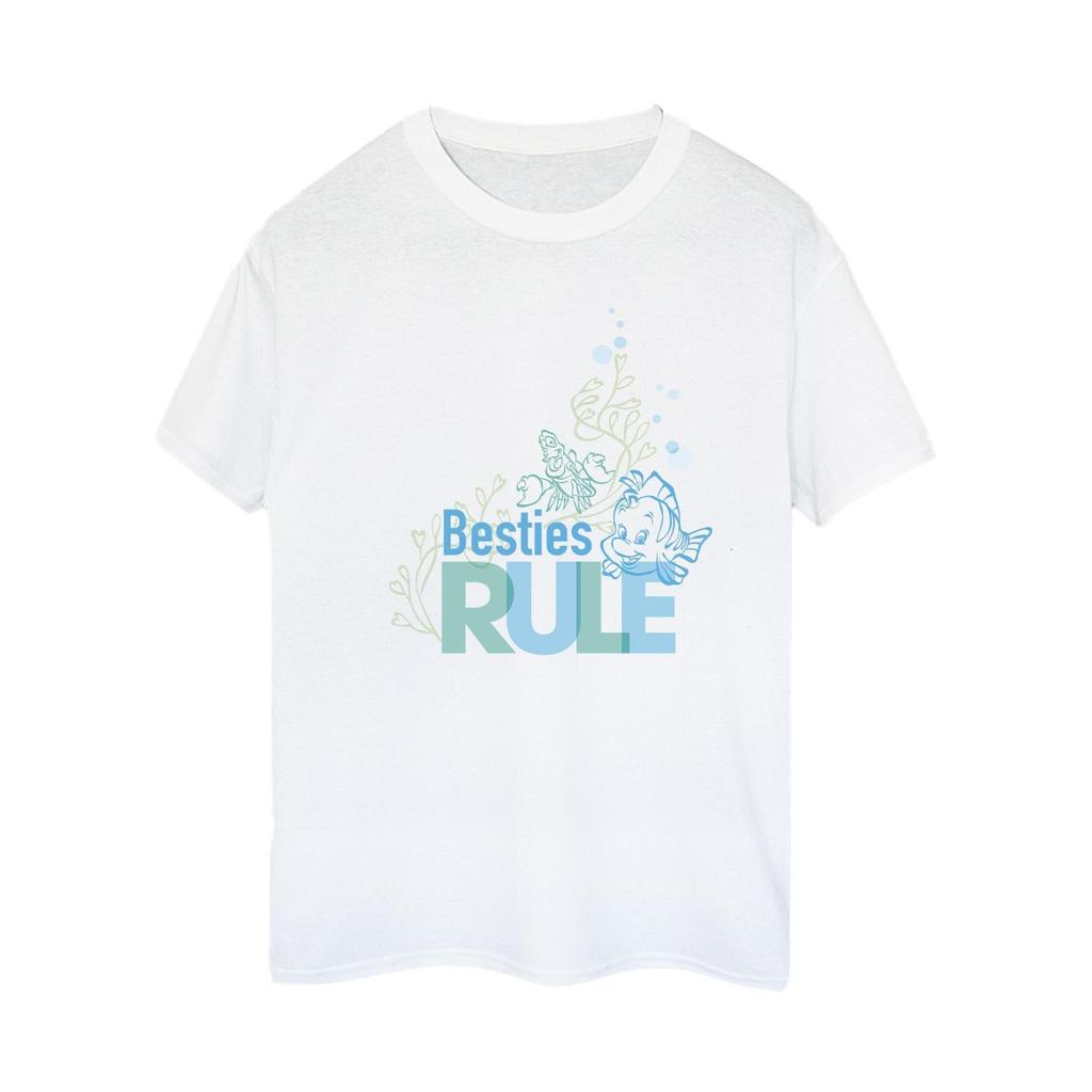 Disney Womens/Ladies The Little Mermaid Besties Cotton Boyfriend T-Shirt