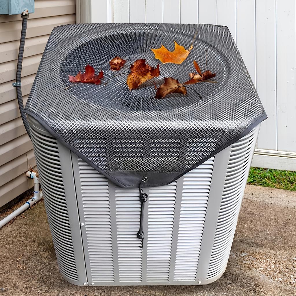 All-Season Outdoor AC Cover - Black Mesh, Sleek Design for Window Units, Weather Resistant Shield