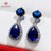 Classic Teardrop Zircon Dangle Earrings For Women Temperament Elegant Lady's Accessories Party Eternity Jewelry