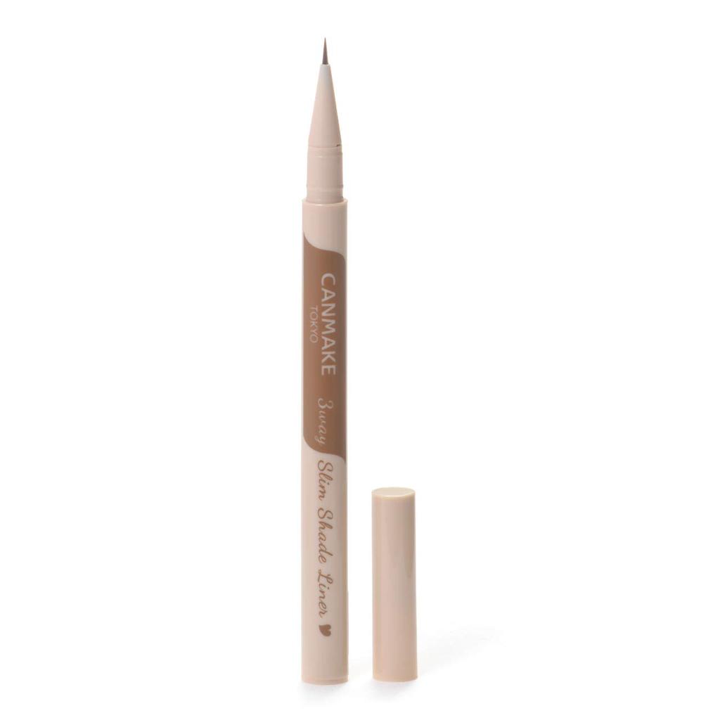 CANMAKE 3WAY SLIM SHADE LINER 02 ПОДВОДКА ДЛЯ ГЛАЗ ПЕПЕЛЬНО-КОРИЧНЕВАЯ 0.72 мл (х 1)