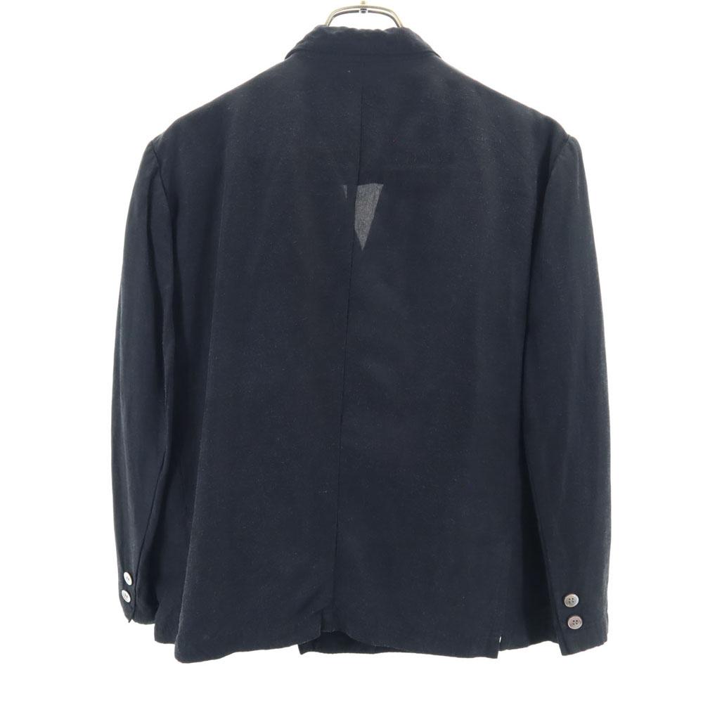 Y's 80-е Сделано в Японии Винтажный двубортный пиджак черный Youji Yamamoto Женский Б/у