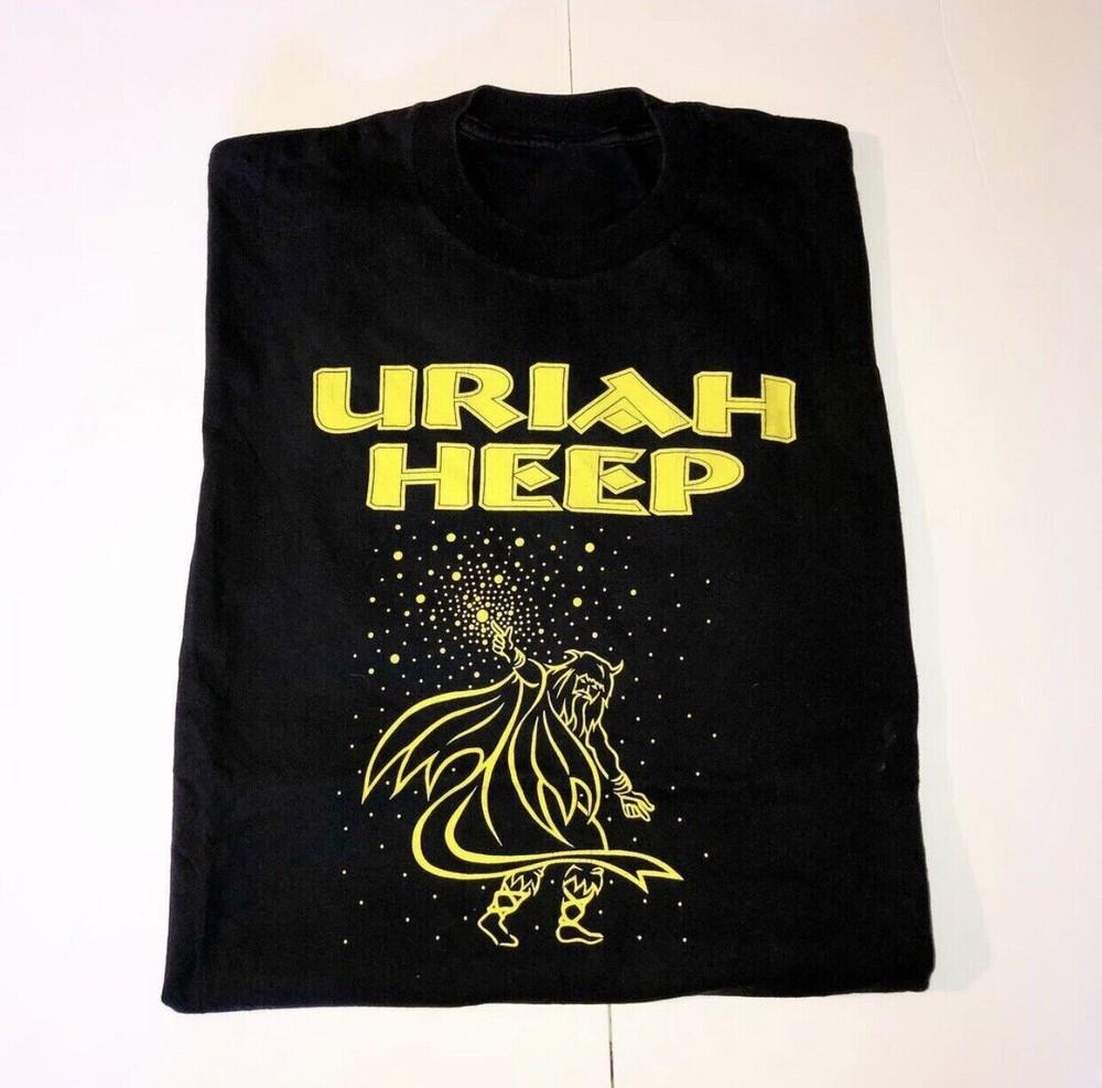 Vintage Uriah Heep Band 2001 USA Tour Shirt Black Unisex S-2345XL E1306 Unisex T-Shirt