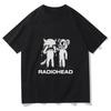 Radiohead T-Shirts Indie Rock Band Anime T-Shirt Letnia Męska Koszulka Z Wysokiej Jakości Popularnej Bawełny Women's Clothing