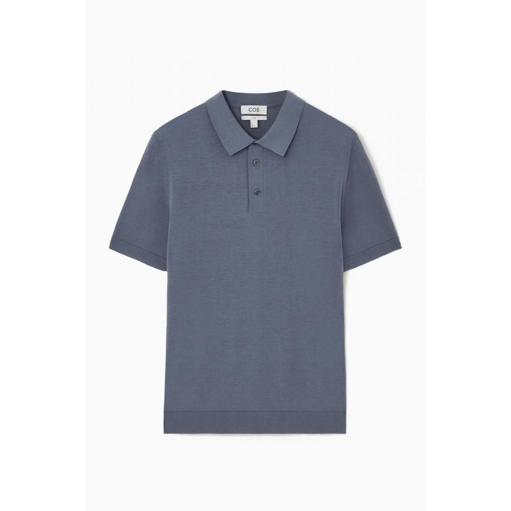 COS Рубашка-поло из японского трикотажного шелка