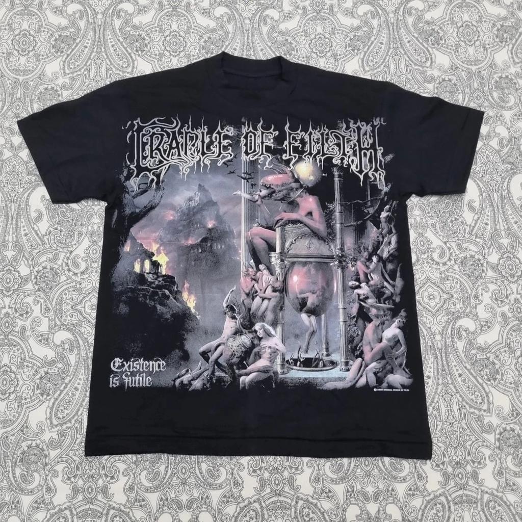 Cradle of Filth Band Tour T Shirt Size Large Graphic Print Existence Is Futile High-end Luxury Is for Both Men and Women Top Y2k