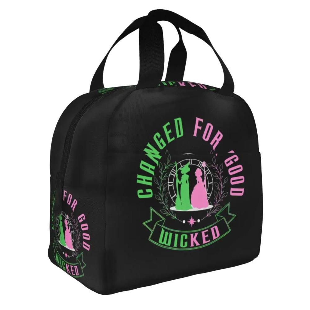 Custom Wickeds Musical Movie Insulated Lunch Bags for Camping Travel Waterproof Cooler Thermal Bento Box Women Kids