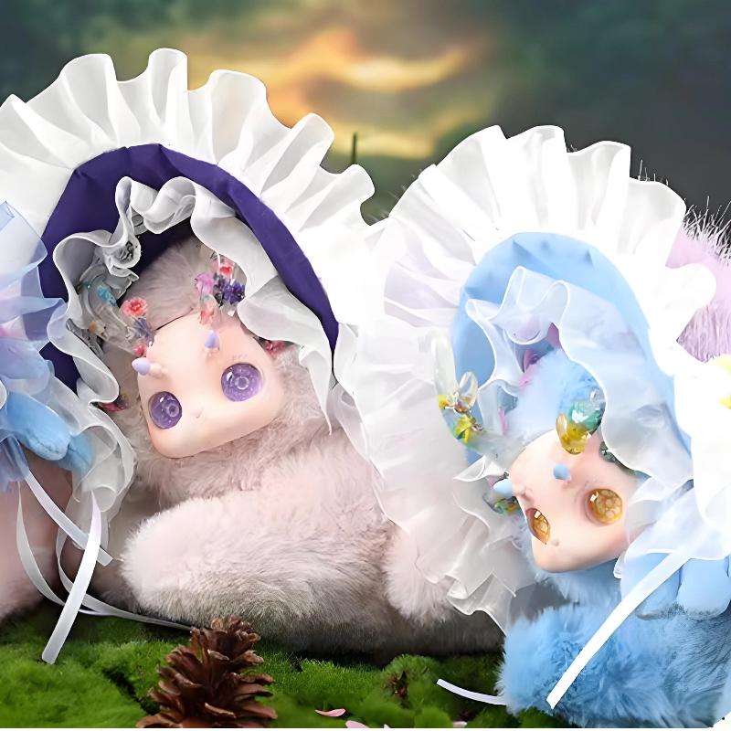 New Gululu A Deer Blooming Series Vinyl Plush Fantasy Creatures Blind Box Figurines Keychain Pendants Trendy Toys Christmas Gift